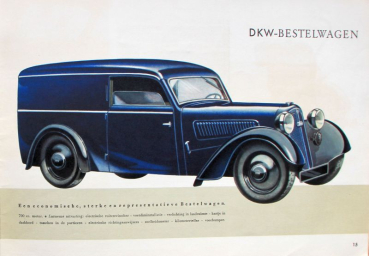 Auto-Union DKW Modelprogram 1938 Carbrochure (10065)
